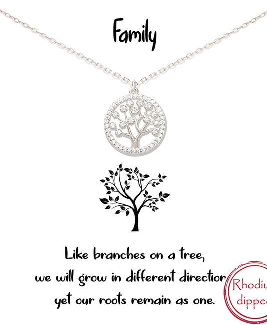 CZ Tree of Life Necklace