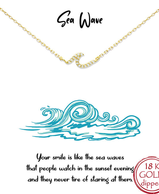 CZ Wave Necklace