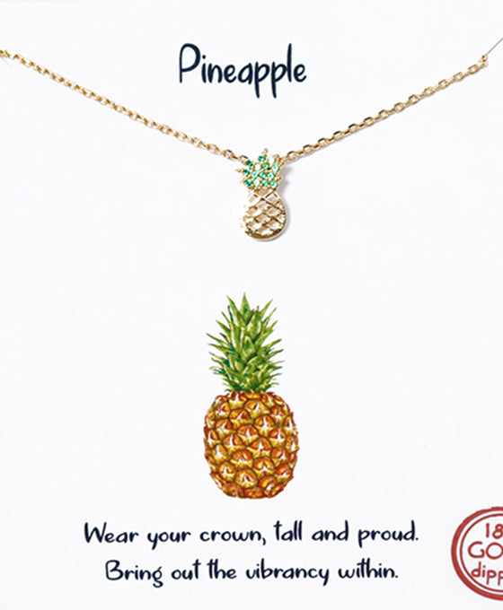 Pineapple CZ Necklace