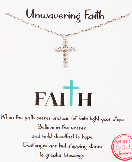 CZ Cross Necklace