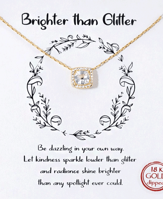 Cushion CZ Necklace