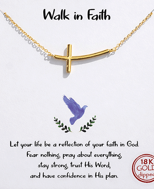 Sideway Cross Necklace