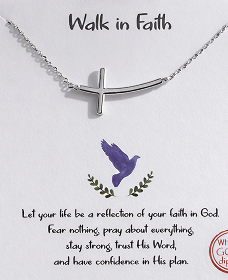 Sideway Cross Necklace