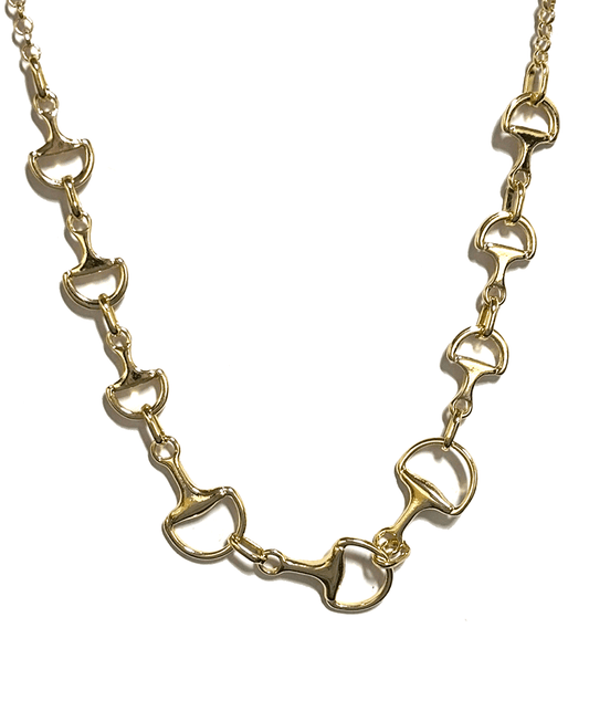Horsebit Linked Chain Necklace