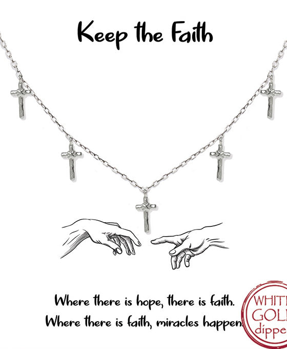Five Cross Necklace