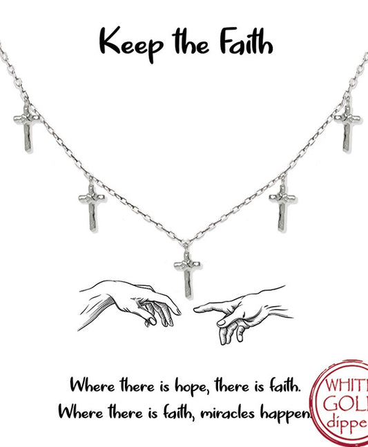 Five Cross Necklace