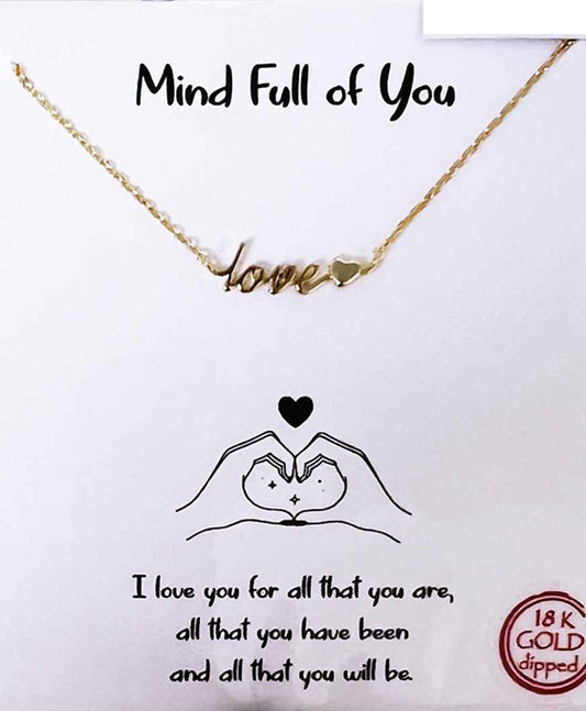 Love & Heart Necklace