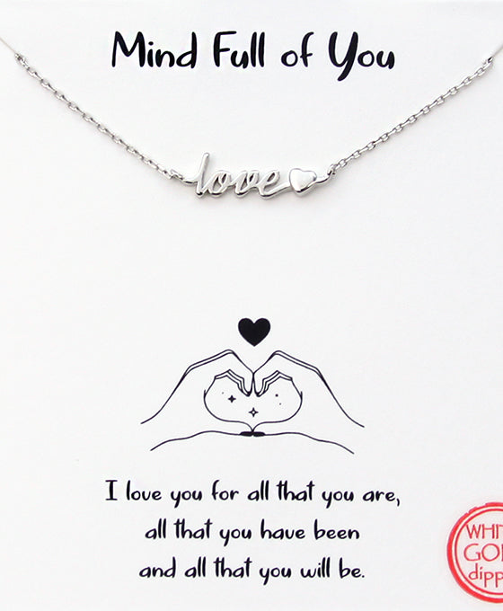 Love & Heart Necklace