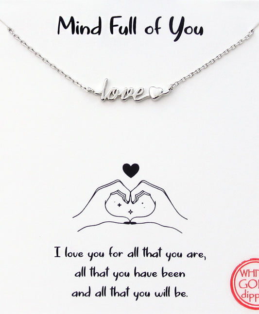 Love & Heart Necklace