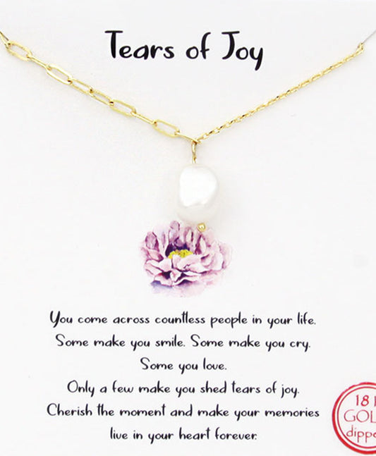 Two Type Chain w/ Pearl Necklace