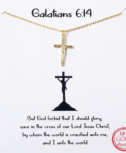 Cross w/ Jesus Necklace