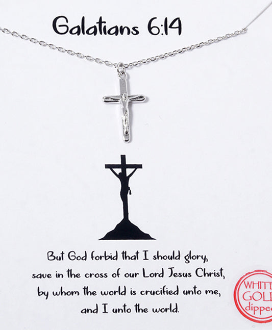 Cross w/ Jesus Necklace