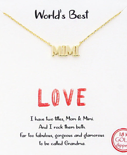 MIMI Word Necklace
