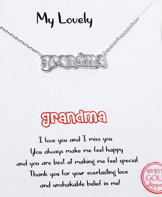 Grandma Word Necklace