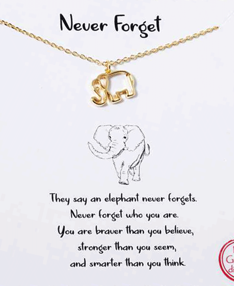 Halo Elephant Necklace