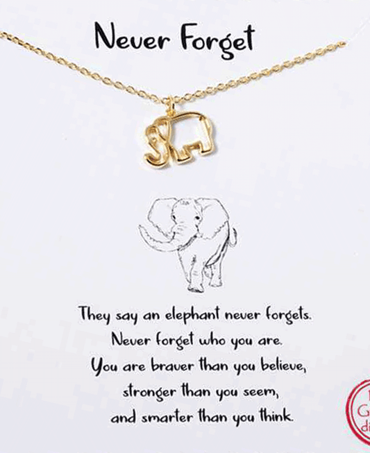 Halo Elephant Necklace