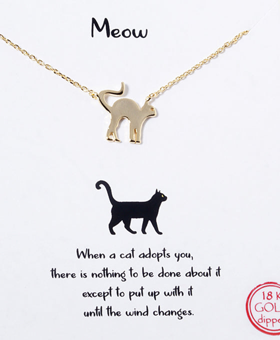 Cat Pendant Necklace