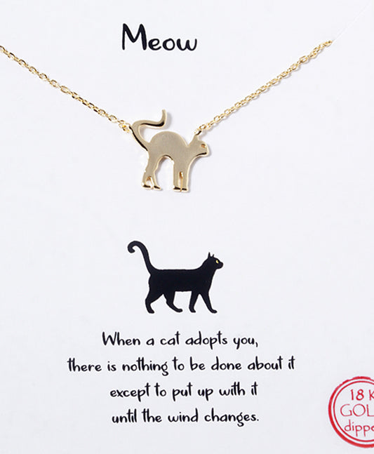 Cat Pendant Necklace