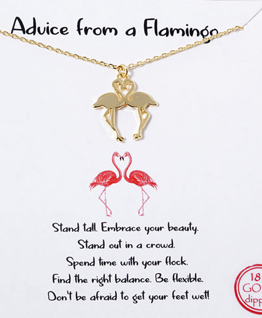 Two Flamingo Necklace