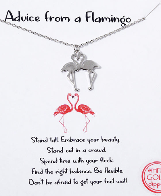 Two Flamingo Necklace