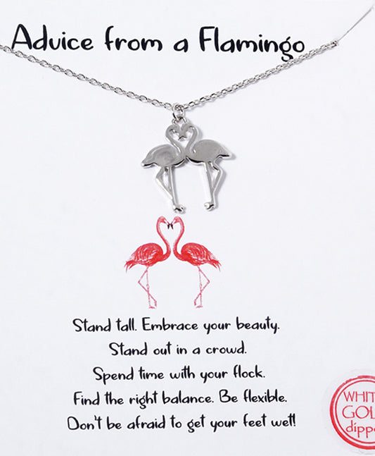 Two Flamingo Necklace