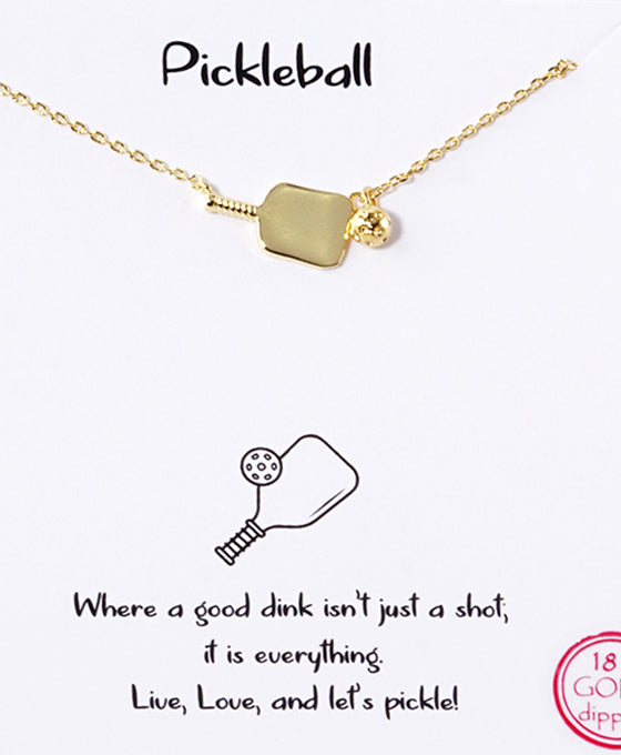 Pickleball Paddle Necklace