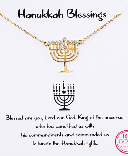 Menorah Necklace