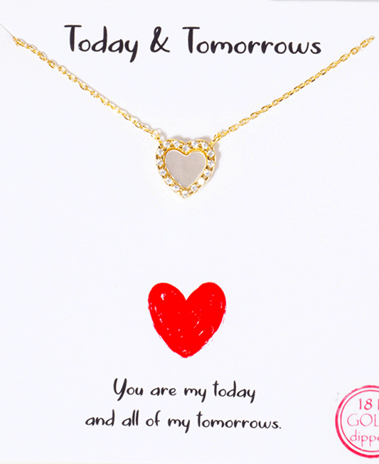 Heart CZ Necklace