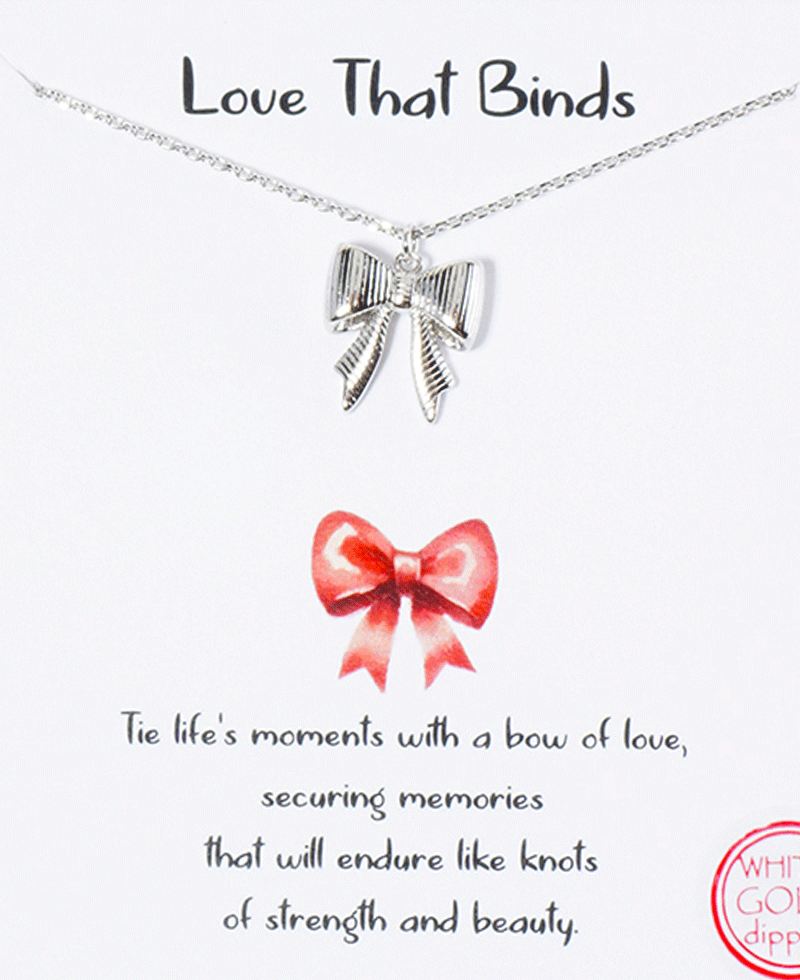 Ribon Pendant Necklace