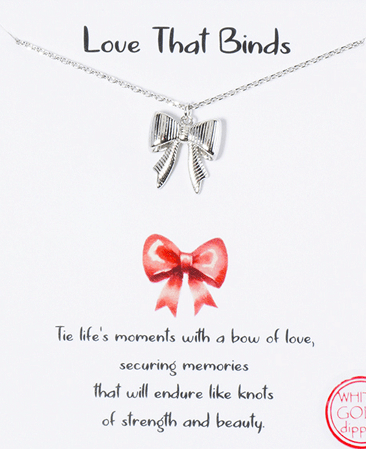 Ribon Pendant Necklace