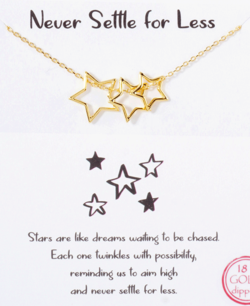 Triple Star Necklace