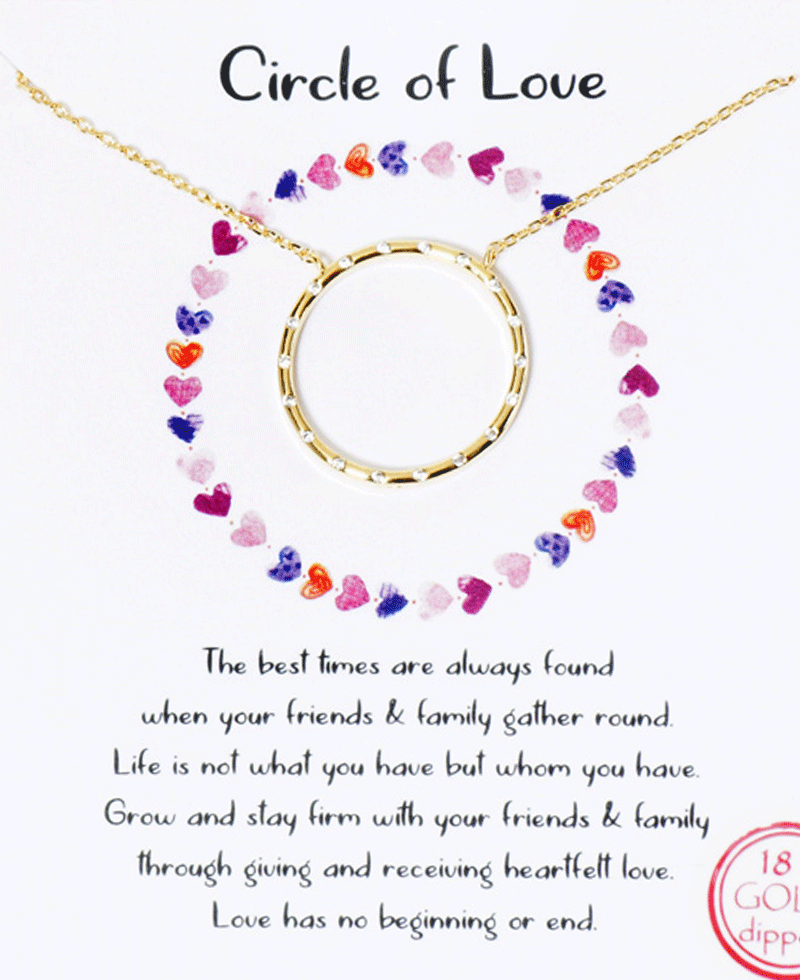 Circle CZ Necklace