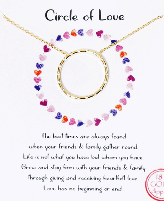 Circle CZ Necklace