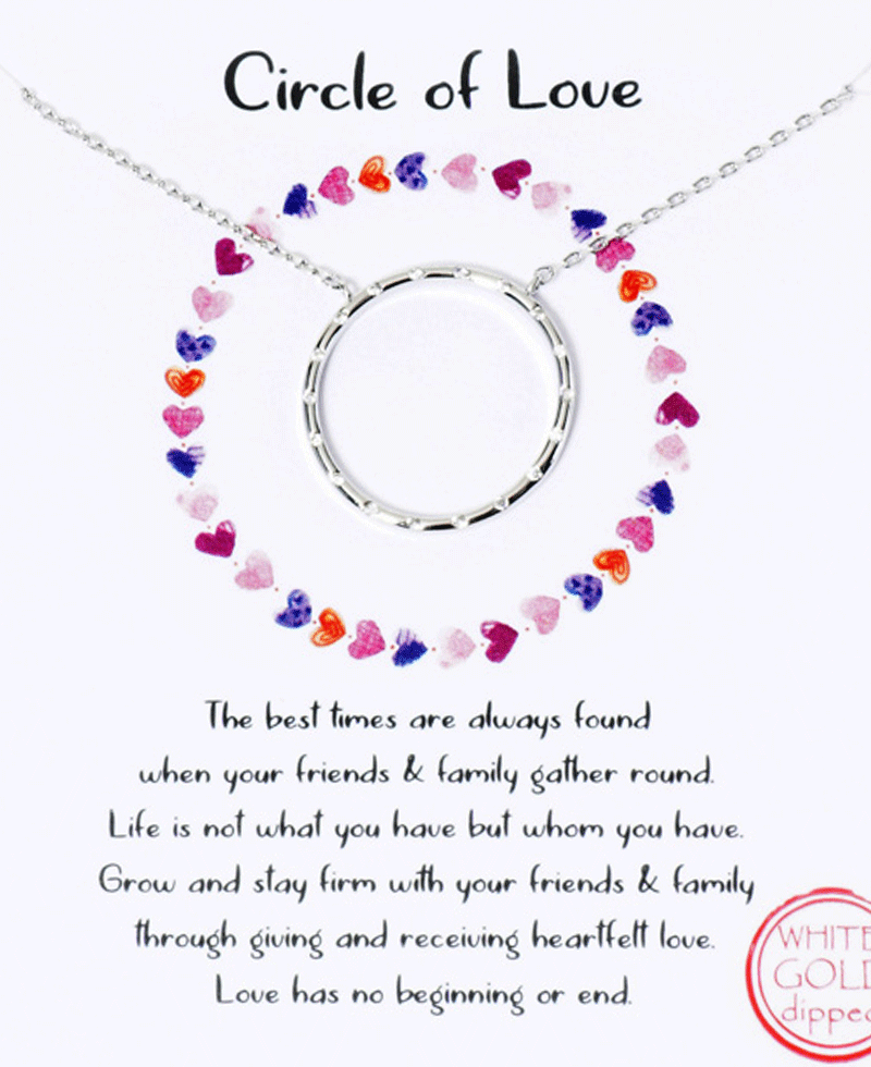 Circle CZ Necklace