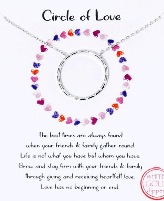 Circle CZ Necklace