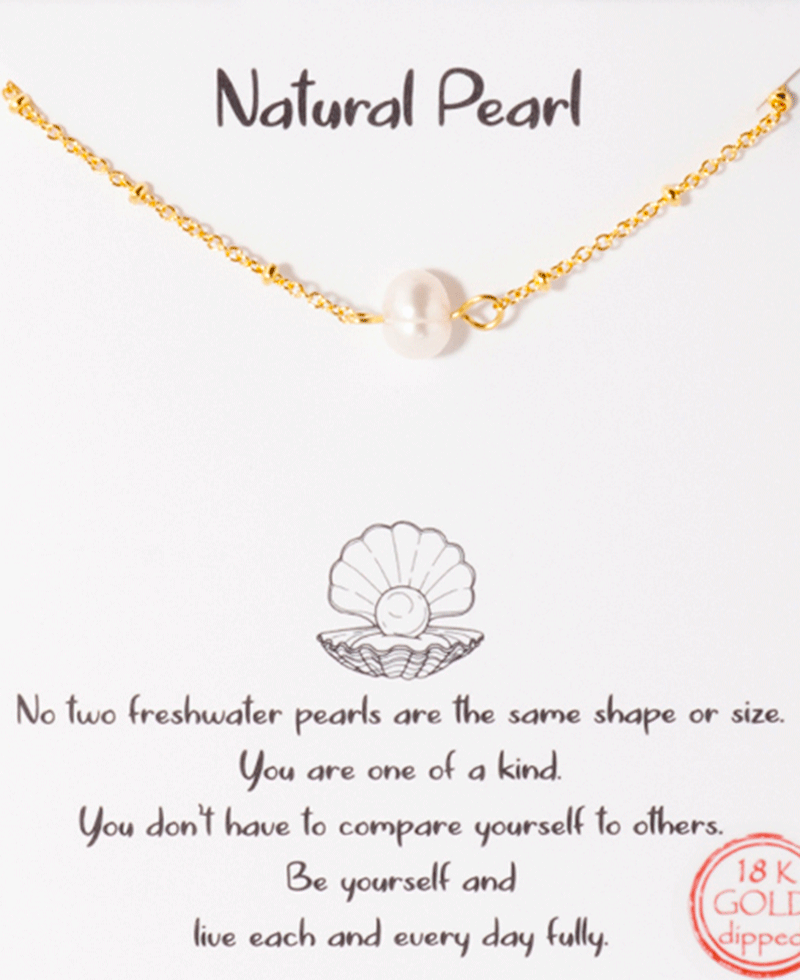 Pearl Accent Chain Necklace