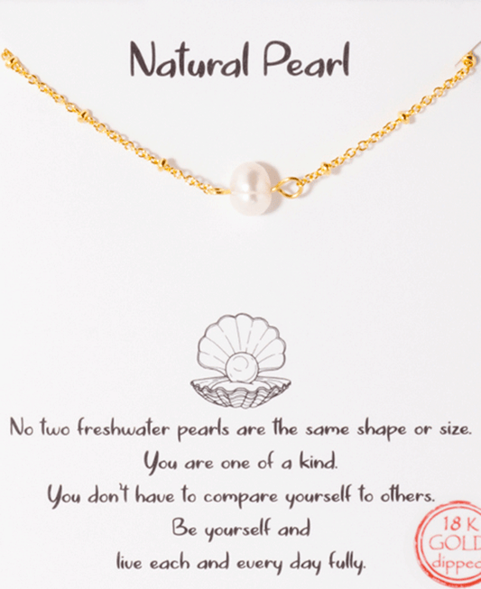 Pearl Accent Chain Necklace