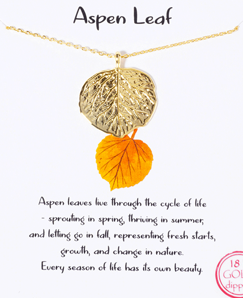 Aspen Leaf Neckalce