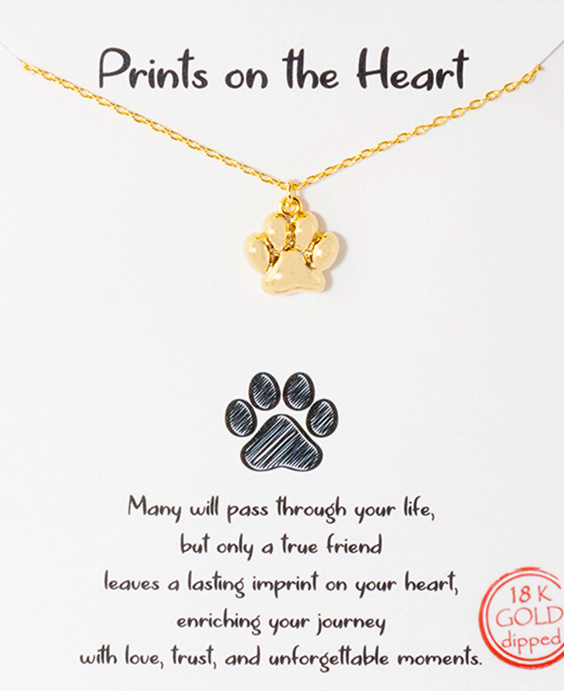 Paw Print Necklace