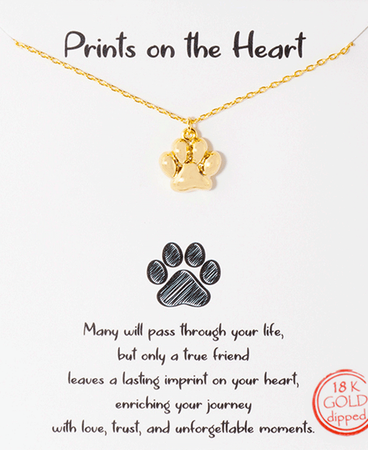 Paw Print Necklace