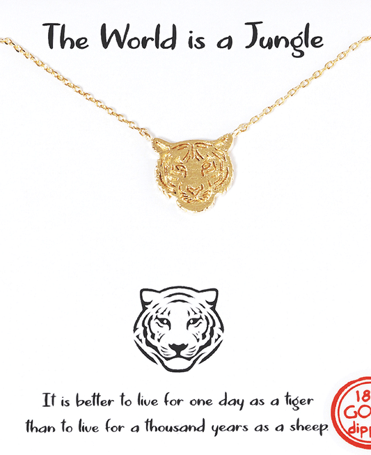 Tiger Face Necklace