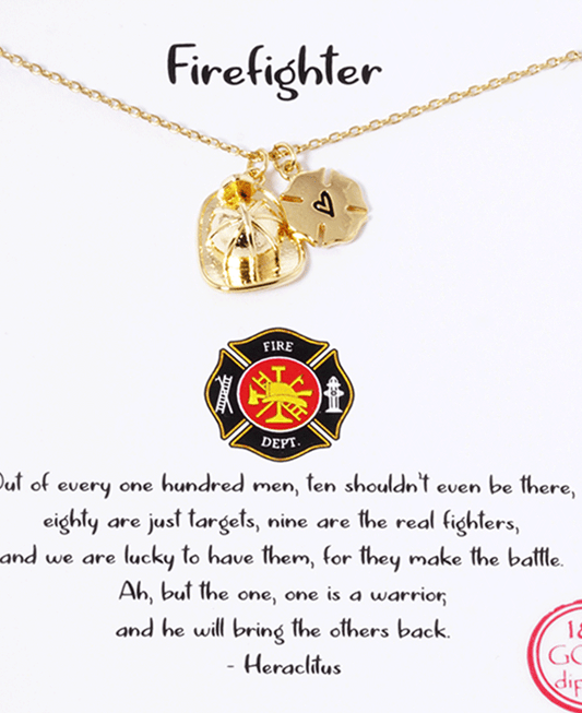 Firefighter Helmet Necklace