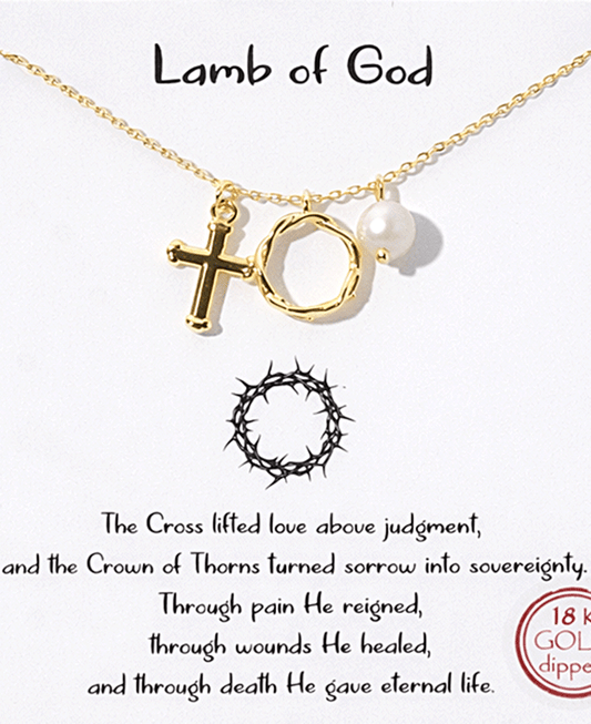 Cross w/ Multi Charm Necklace