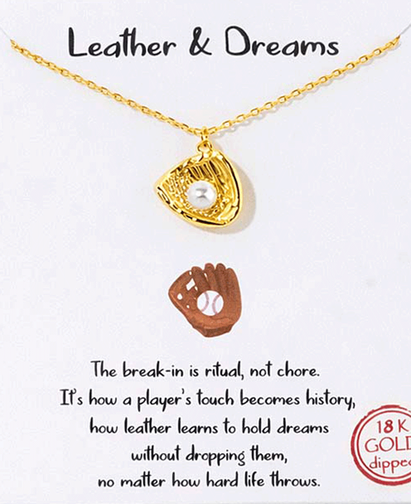 Baseball Glove Necklace