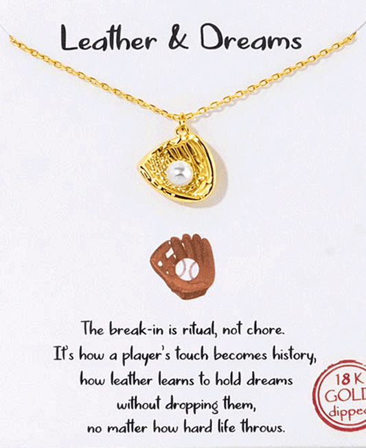 Baseball Glove Necklace