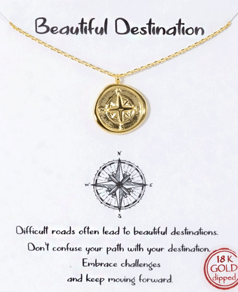 Compass Pendant Necklace