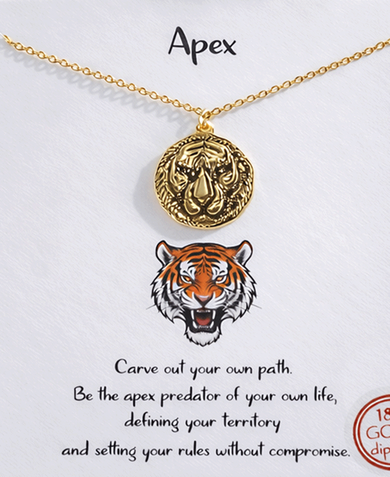 Tiger Face Necklace