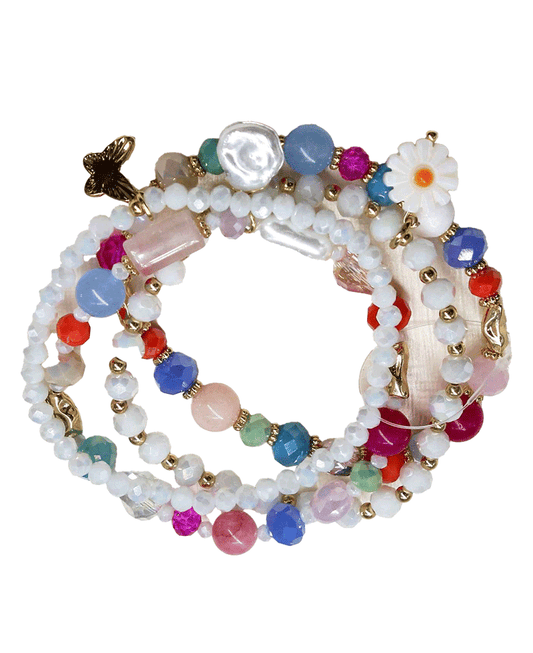 Multi Bead w/ Charms Bracelet