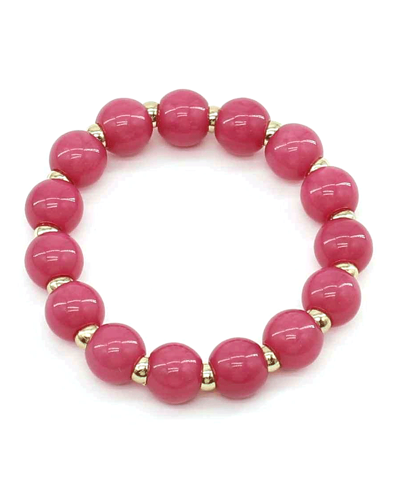 Resin Bead Stretch Bracelet