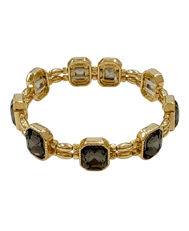 Faceted Crystal Stretch Bracelet